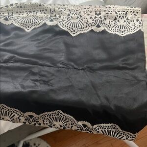 Tory Burch Black Skirt with Gold Zipper